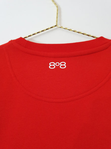 Ace Embellished Sweatshirt - Red (Unisex)