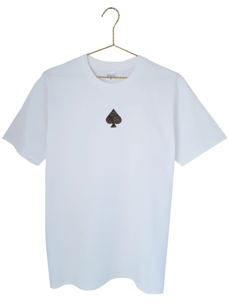 Ace Embellished Men’s T-shirt - White