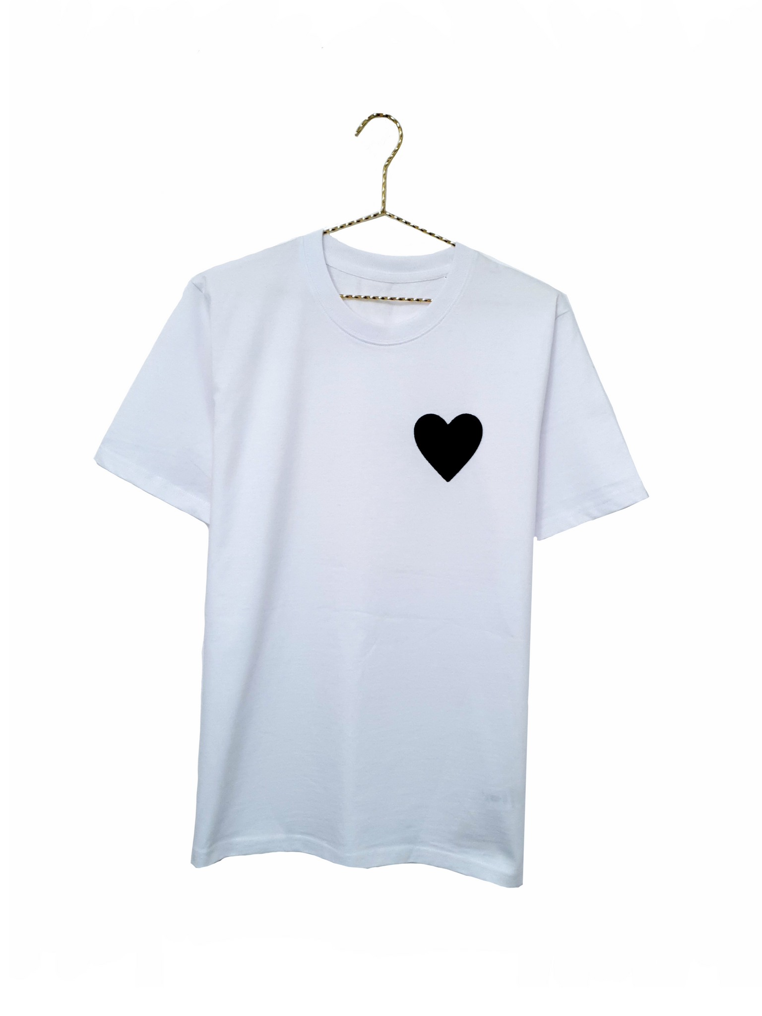 Black Heart T-Shirt - White | Unisex