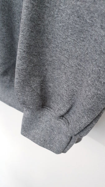 NO SUGAR Slogan Sweatshirt - Graphite Grey