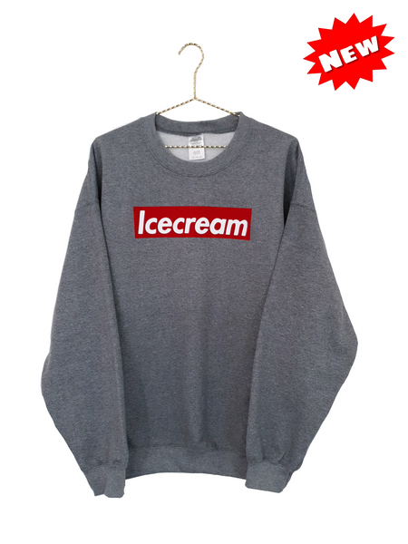 ICECREAM Caption Sweatshirt - Graphite Grey