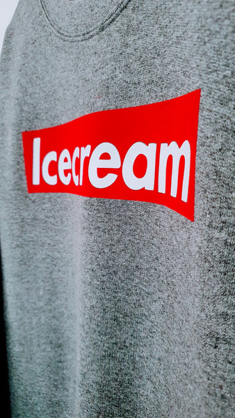 ICECREAM Caption Sweatshirt - Graphite Grey